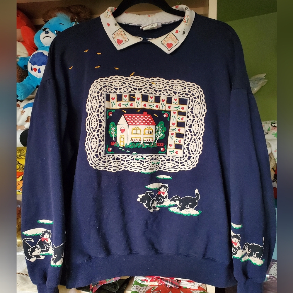 SPUMONI VINTAGE CAT SWEATSHIRT